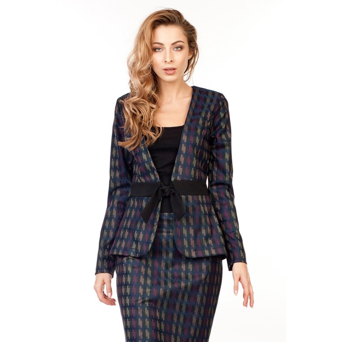 Жакет женский, размер 50, цвет синий