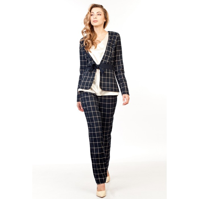 Брюки женские, размер 50, цвет синий