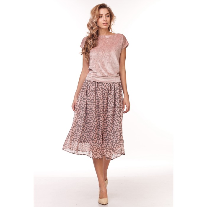 Блузка женская, размер 50, цвет пудра