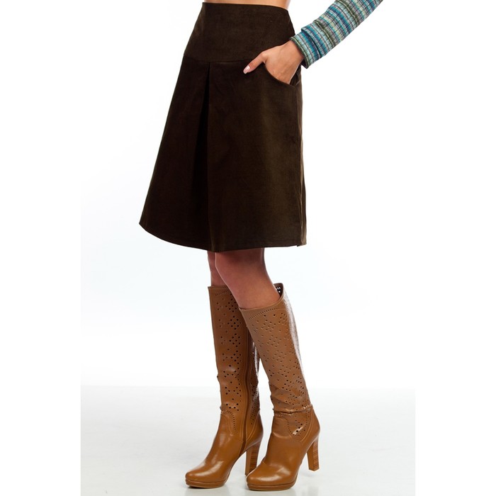 Юбка женская, размер 48, цвет хаки