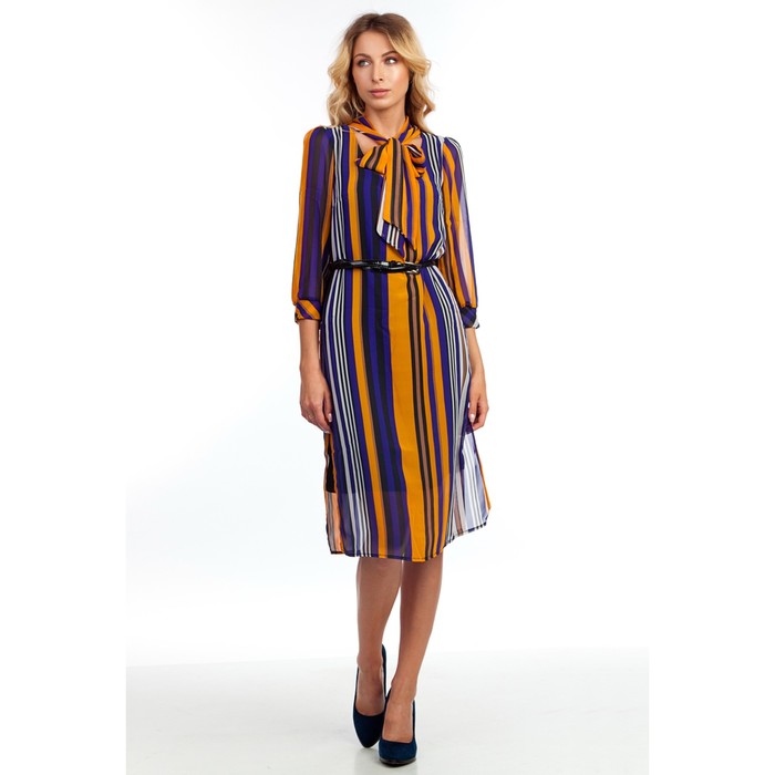 Платье женское, размер 52, цвет фиолетовый