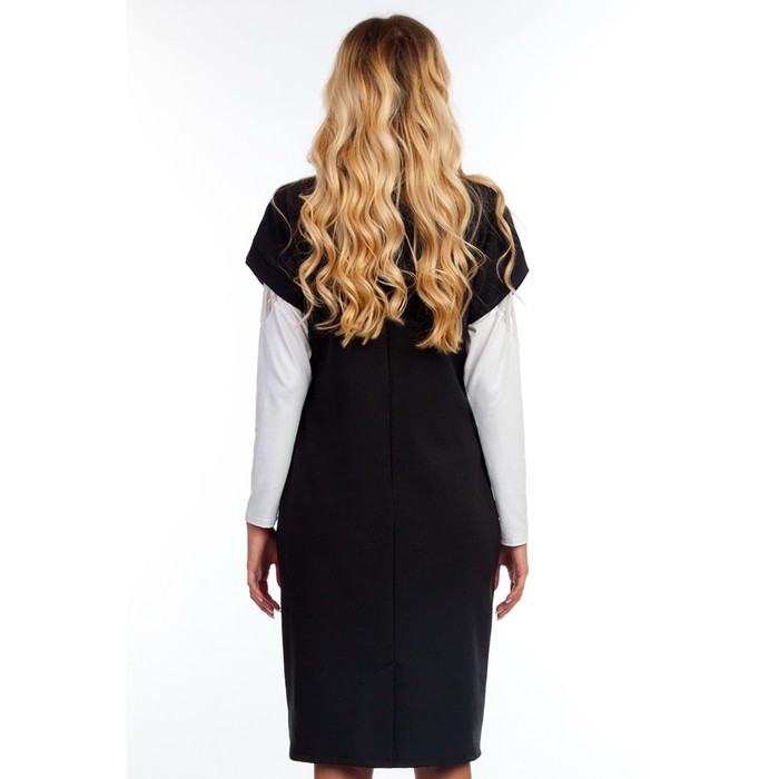 Платье женское, размер 50, цвет чёрный