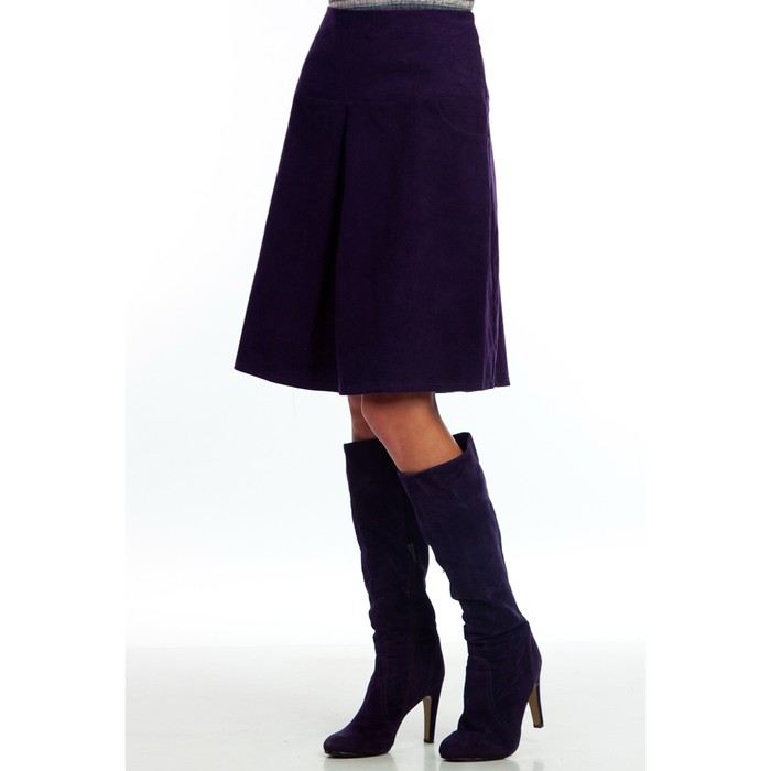 Юбка женская, размер 52, цвет фиолетовый