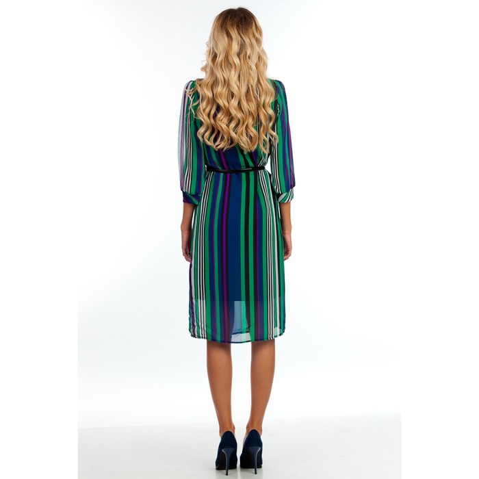 Платье женское, размер 46, цвет синий