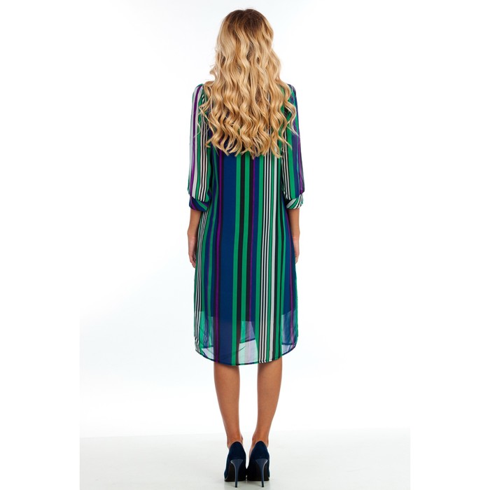 Платье женское, размер 52, цвет синий