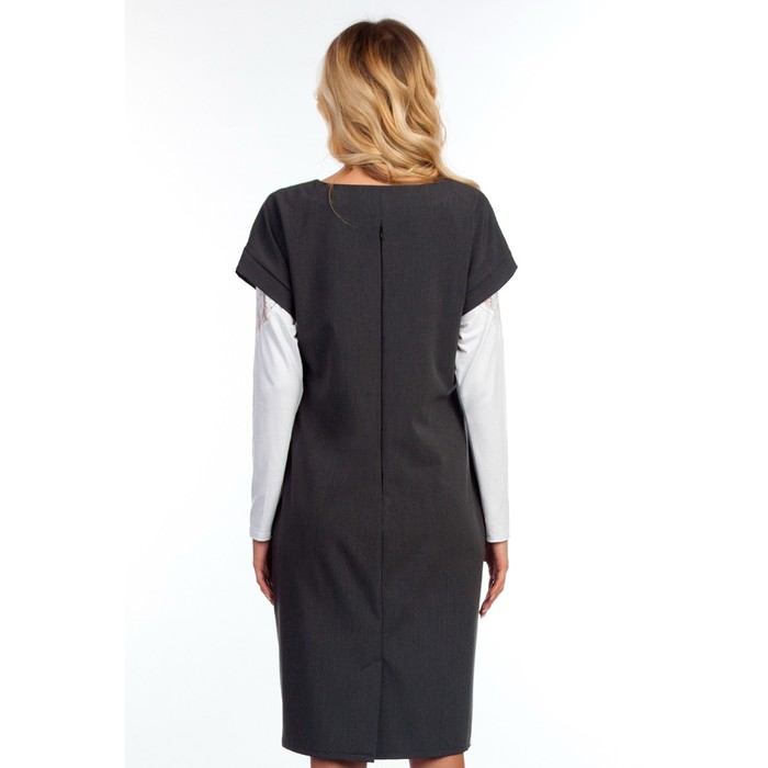 Платье женское, размер 44, цвет серый