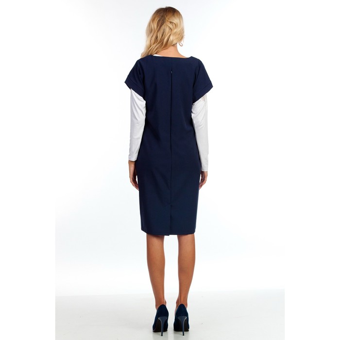 Платье женское, размер 44, цвет синий