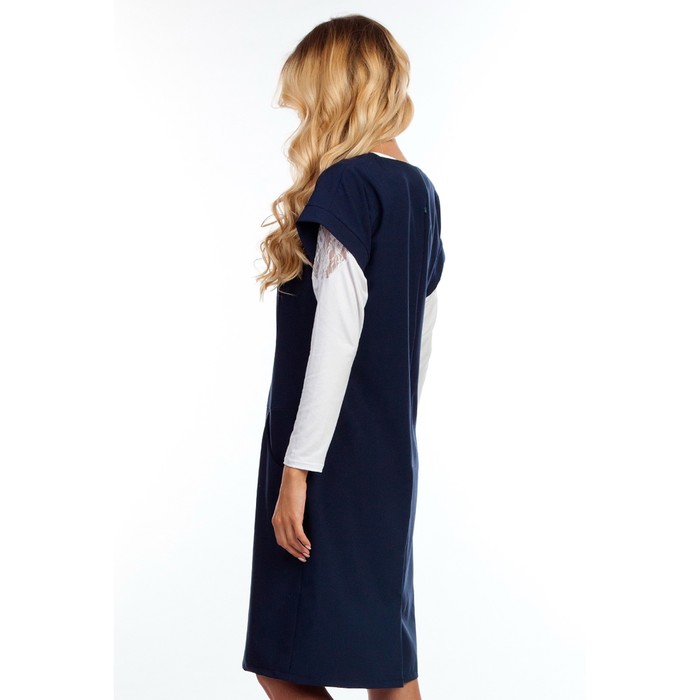 Платье женское, размер 44, цвет синий