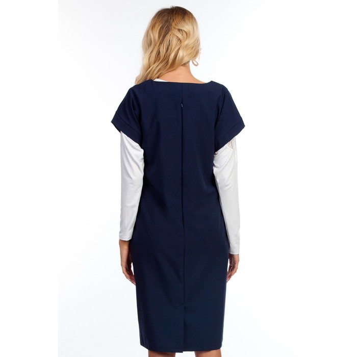 Платье женское, размер 48, цвет синий