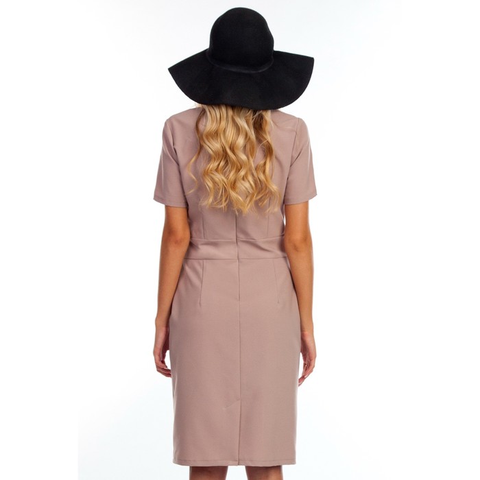 Платье женское, размер 48, цвет пудра