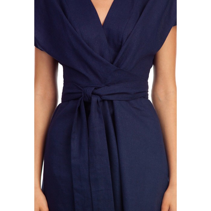 Платье женское, размер 52, цвет синий