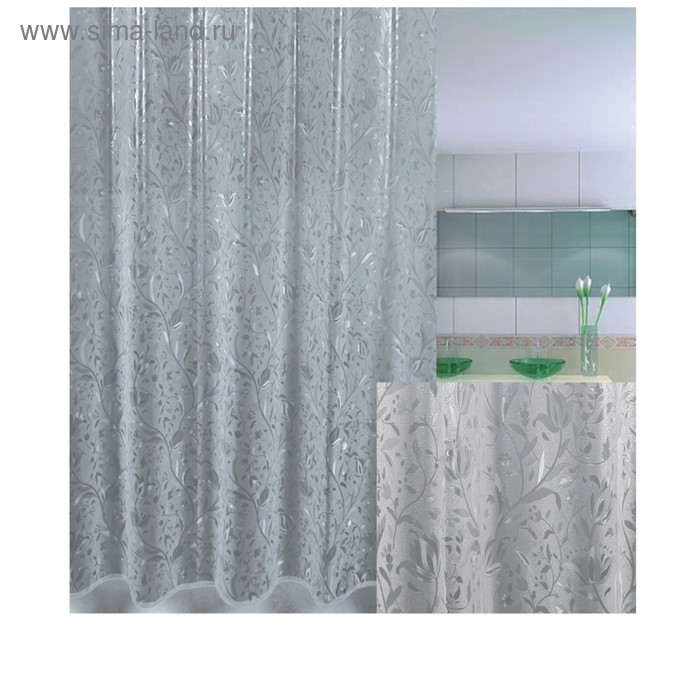 

Штора для ванной Frost, 180 х 200 см