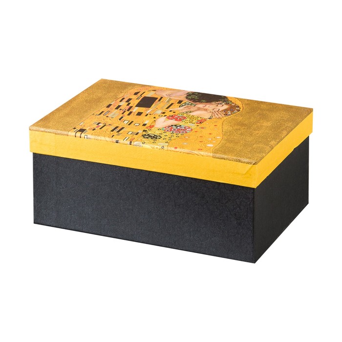 Ваза квадратная "Поцелуй" 13 × 10 × 20 см, 1,15 л, в подарочной упаковке