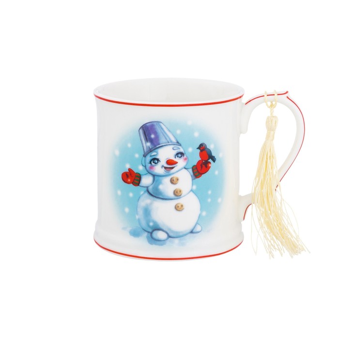 Кружка "Снеговик - елочка" 12 × 8,5 × 9 см, 300 мл, в подарочной упаковке