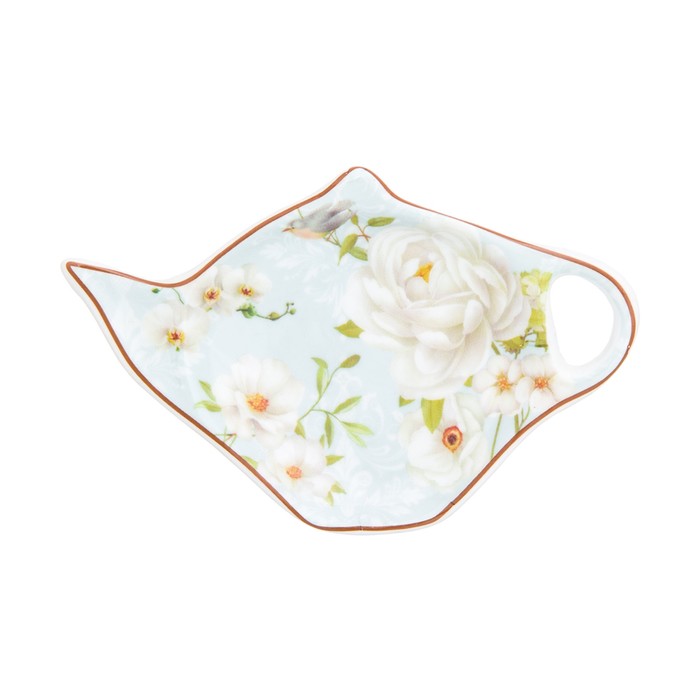 Подставка под чайный пакетик "Дикая роза" 12,5 × 8 × 1,5 см, в подарочной упаковке