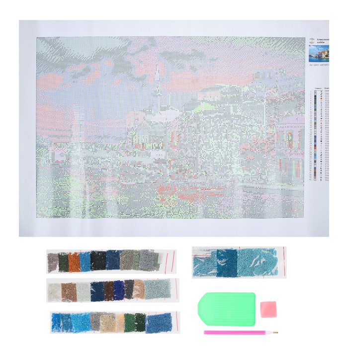 Картина стразами "Полуостров Халкидики"