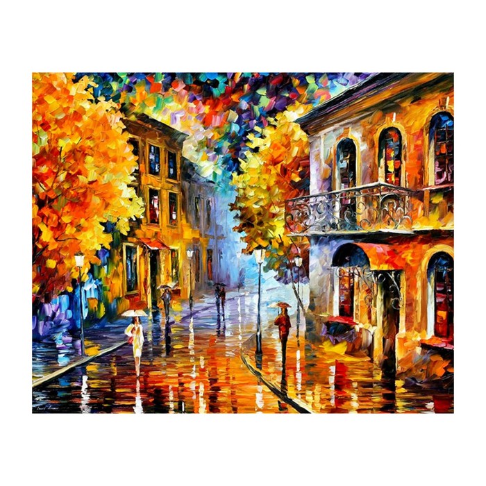 Картина стразами "Тёплая осень" Леонид Афремов"