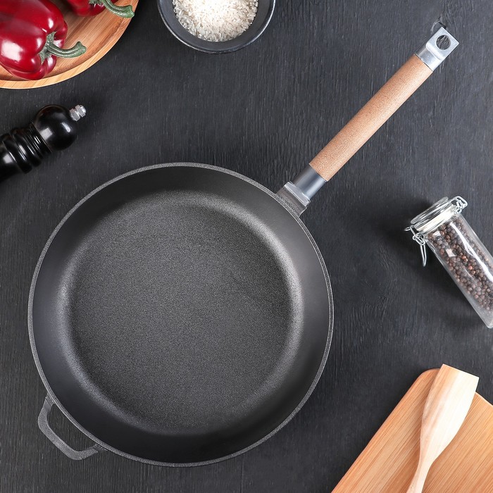 Сковорода чугунная д.280 со съемной ручк. без крышки