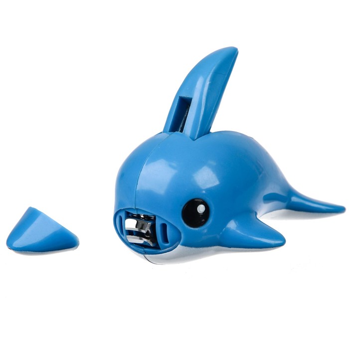 Книпсер маникюрный детский «Дельфин» с колпачком и пилочкой, от 0 мес.