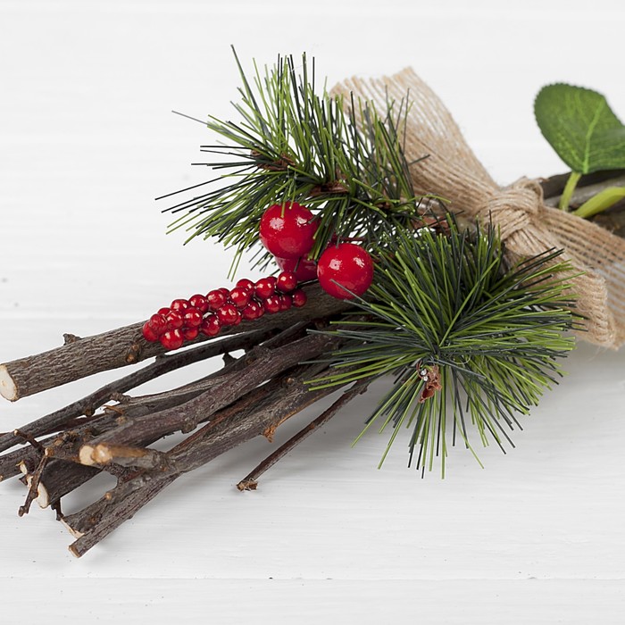 Набор новогоднего декора "Зимние веточки", 24 см