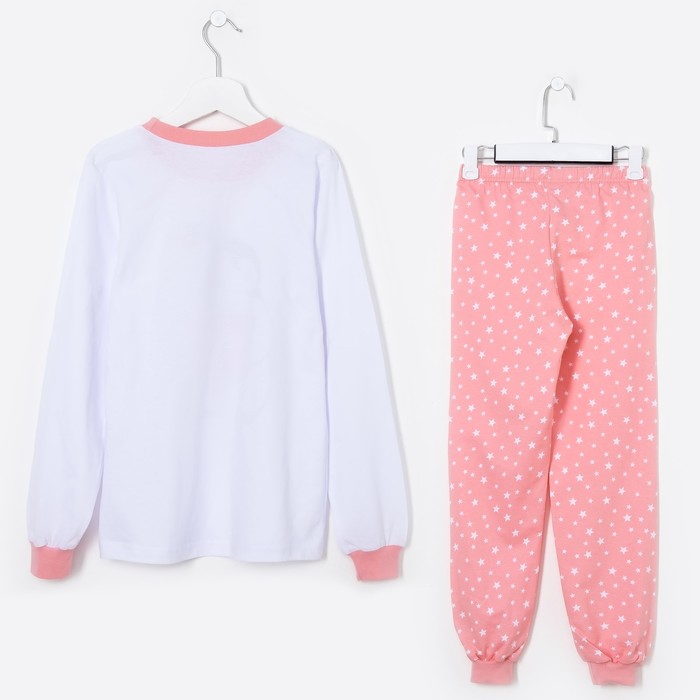 Пижама для девочки 1п, цвет розовый, рост 128 см