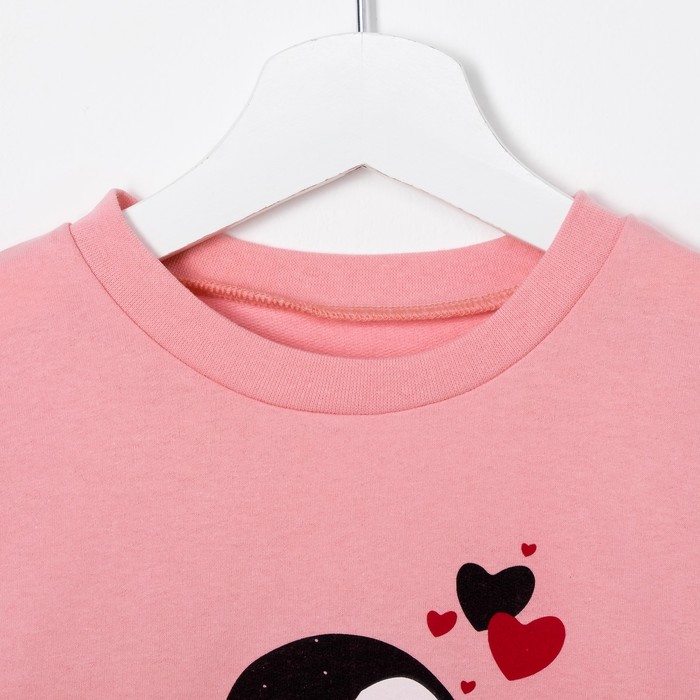 Пижама для девочки 1-1п, цвет розовый, рост 116 см