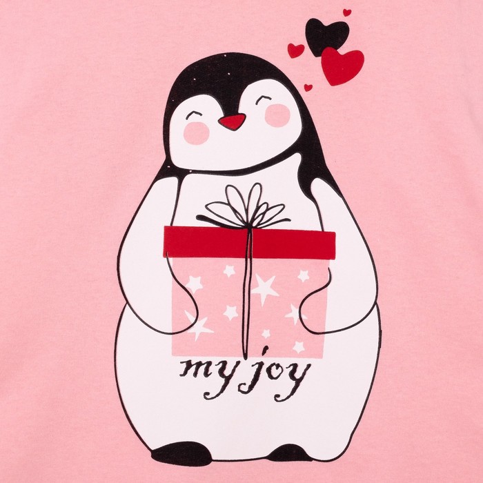 Пижама для девочки 1-1п, цвет розовый, рост 122 см