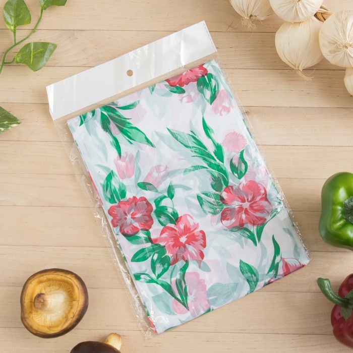 Скатерть для дачи Хозяюшка Гибискус 140×180 см