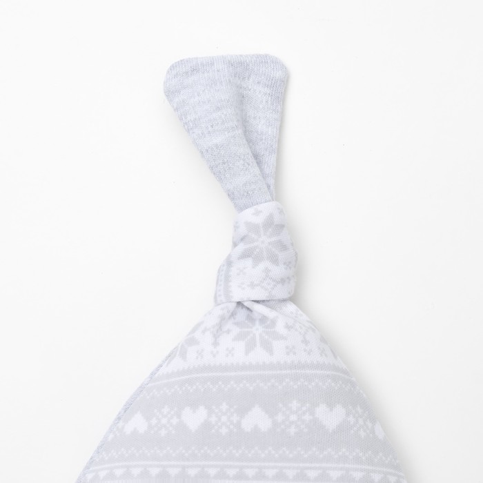 Чепчик (шапочка) "Зимние мотивы", размер 44, 100% хл