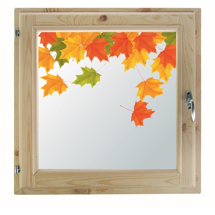 Окно 70х100 см, "Декор 7", двойной стеклопакет, уплотнитель, хвоя, "Добропаровъ"