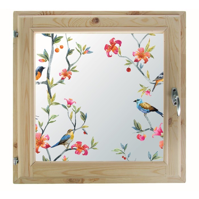 Окно 50х70 см, "Декор 8", двойной стеклопакет, хвоя, "Добропаровъ"