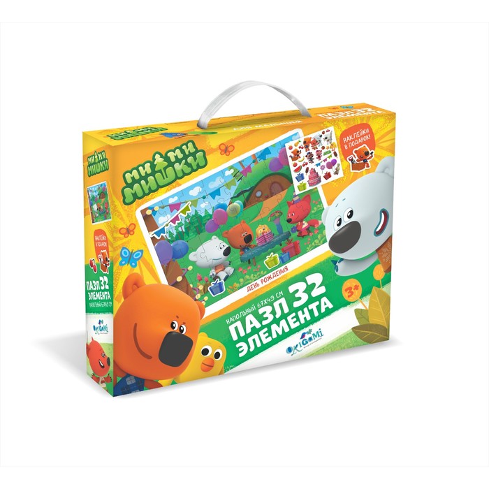 Пазл 32 эл. "День рождения лисички" +наклейки 04364