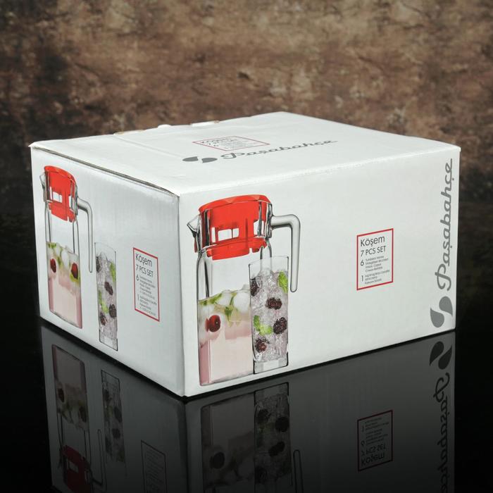 Набор питьевой "Кошем" (кувшин 1,5 л+ 6 стаканов 300 мл)