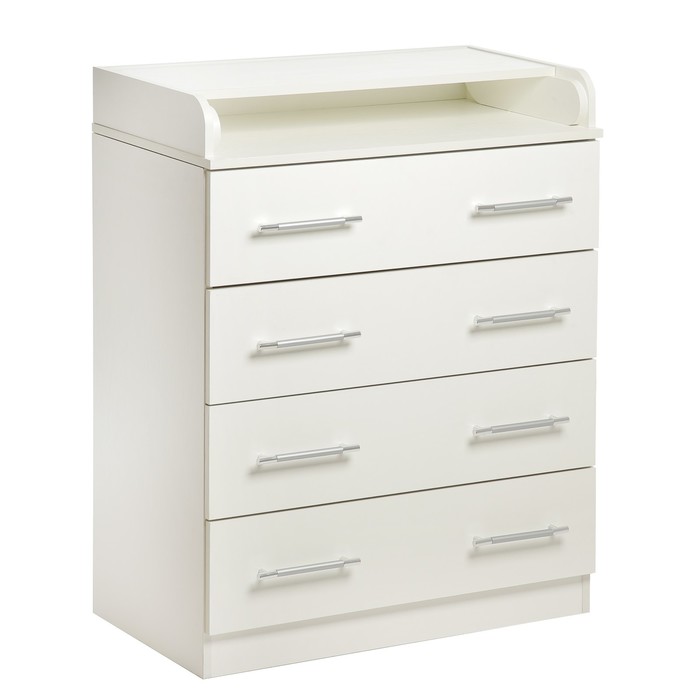 Комод 1.2 с 4-мя ящиками, 1000х800х440(730), Белый