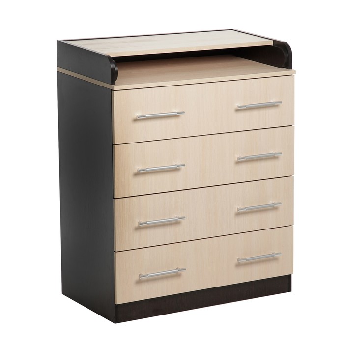 Комод 1.2 с 4-мя ящиками, 1000х800х440(730), Венге/Дуб молочный