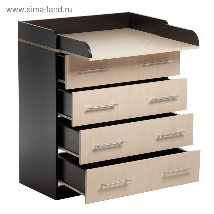 

Комод КП-4 4 ящ. 1000х800х440(730), Венге/Дуб молочный