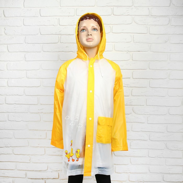 Дождевик детский "Смешные утята", размер XL