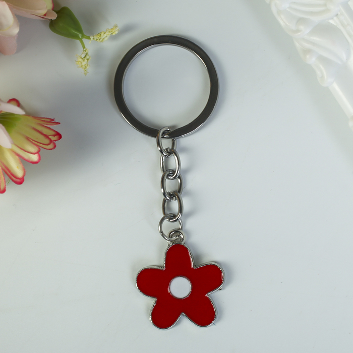 Брелок металл "Цветик" МИКС 2,5х2 см