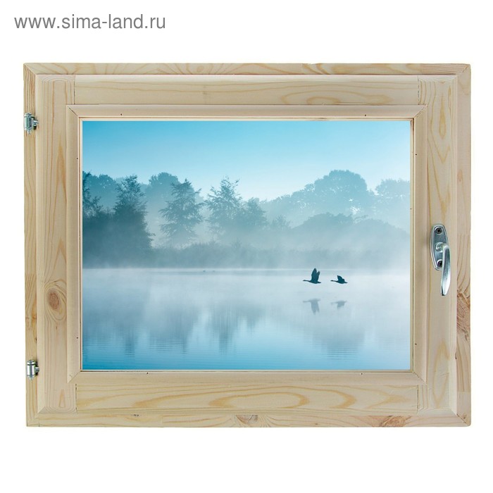 Окно, 40×60см, Туман над рекой, однокамерный стеклопакет