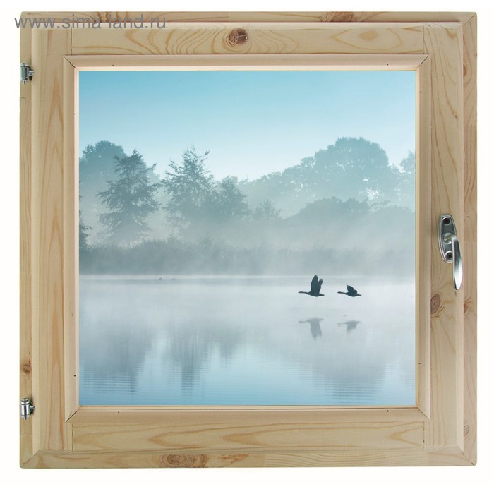Окно, 50×60см, Туман над рекой, однокамерный стеклопакет