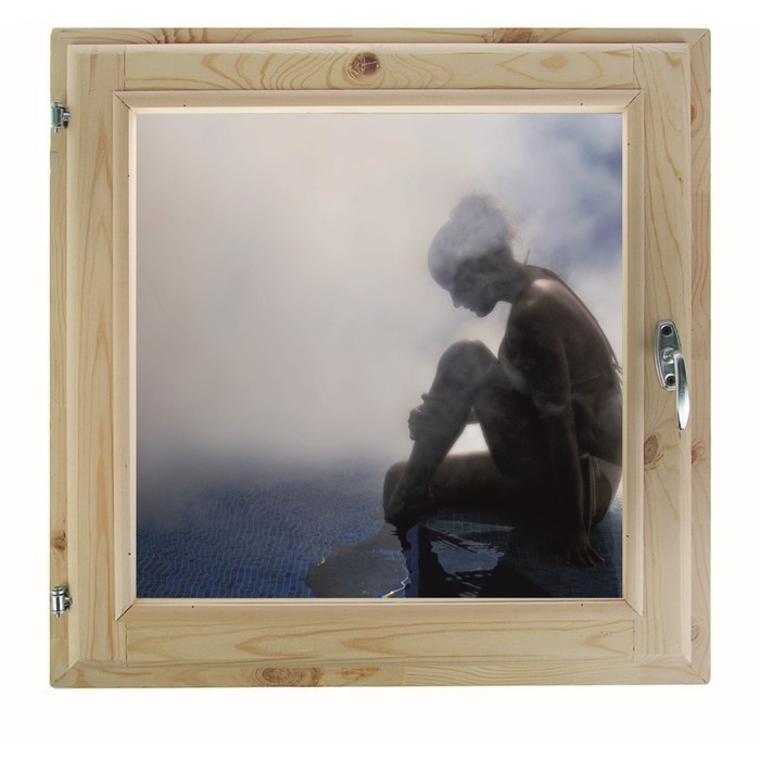 Окно 70х100 см, "Декор 14", двойной стеклопакет, хвоя, "Добропаровъ"