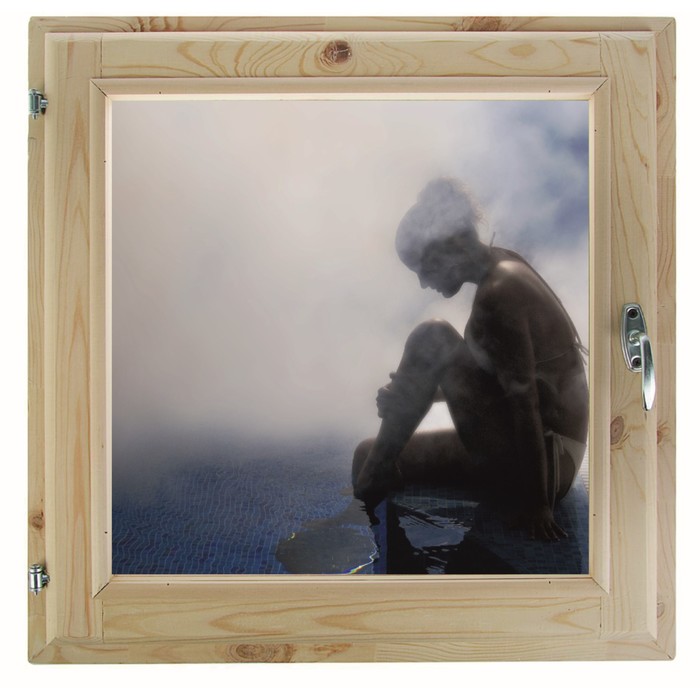 Окно 50х60 см, "Декор 14", двойной стеклопакет, уплотнитель, хвоя, "Добропаровъ"