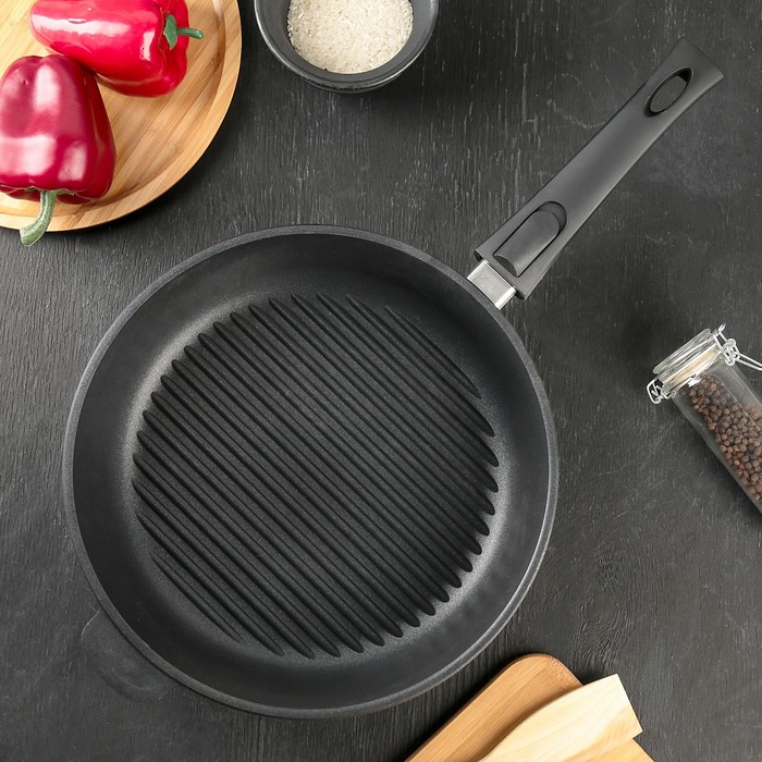 Сковорода-гриль Классик 28х7 см съемн.ручка