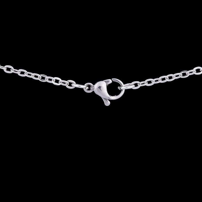 Кулон "Монферран", цвет голубой в чернёном серебре