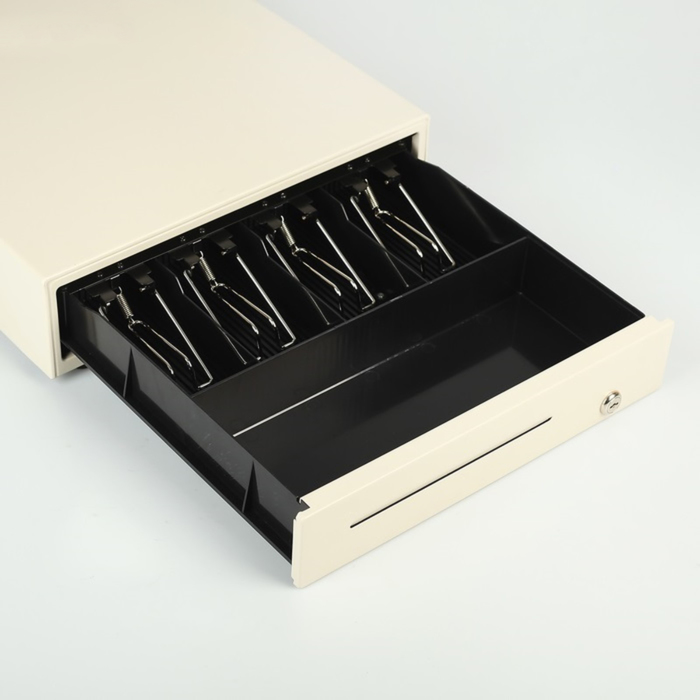 Денежный ящик Shtrih13K, 3-х позиционный замок, цвет белый