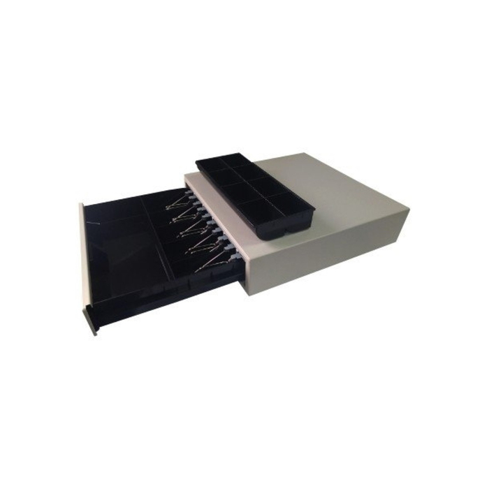 Денежный ящик Форт 5К, 3-х позиционный замок, цвет белый