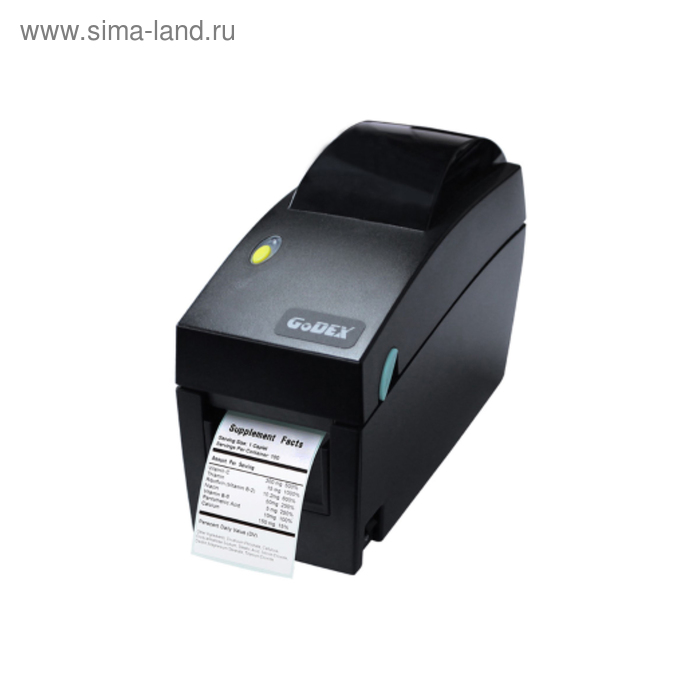 

Термопринтер GODEX DT-2X, 203 dpi, ширина 2", и/ф USB+RS232+Ethernet
