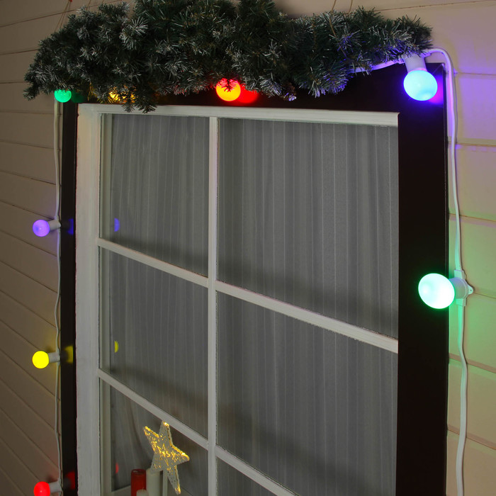 НИТЬ, 100 м. "Белт Лайт" Н.Б. 2 жилы, шаг 50 см, Е27, влагостойкая, IP65, фиксинг, КАУЧУК