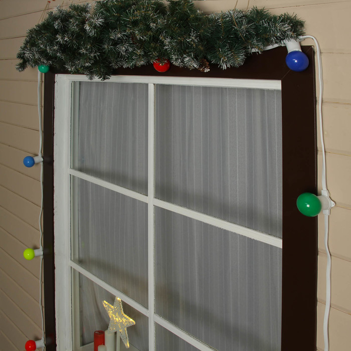 НИТЬ, 100 м. "Белт Лайт" Н.Б. 2 жилы, шаг 50 см, Е27, влагостойкая, IP65, фиксинг, КАУЧУК