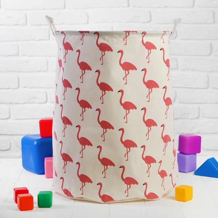 Корзина для игрушек "Фламинго"